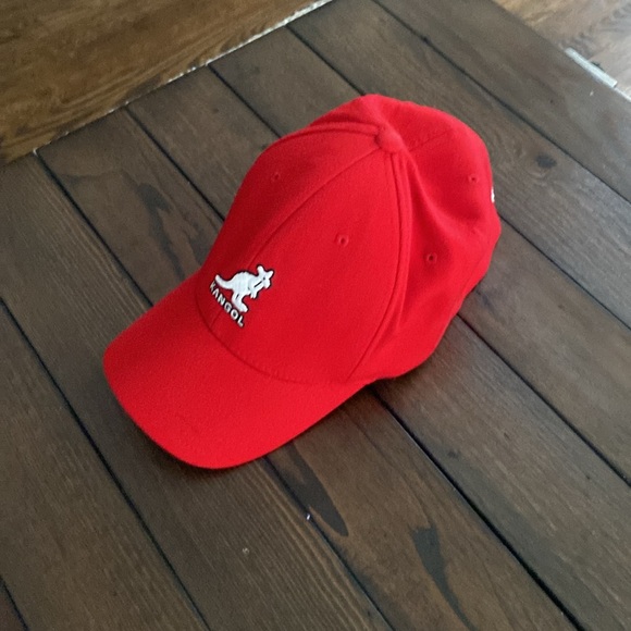 Kangol Wool Flexfit Baseball Cap - Red - Picture 6 of 6